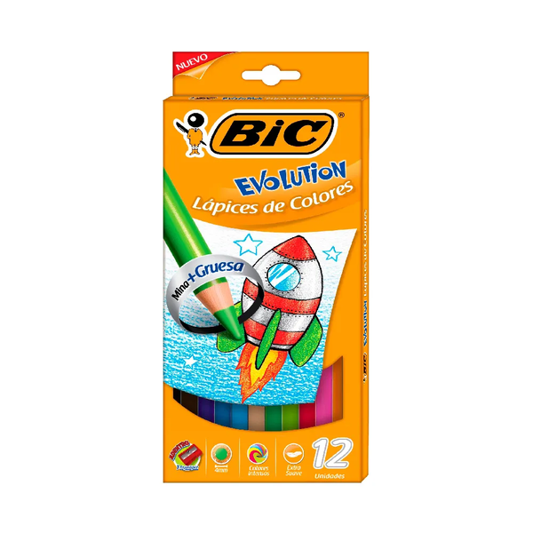 Caja BIC evolution x 12 un