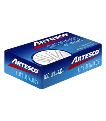 Caja de clip metálico x 50